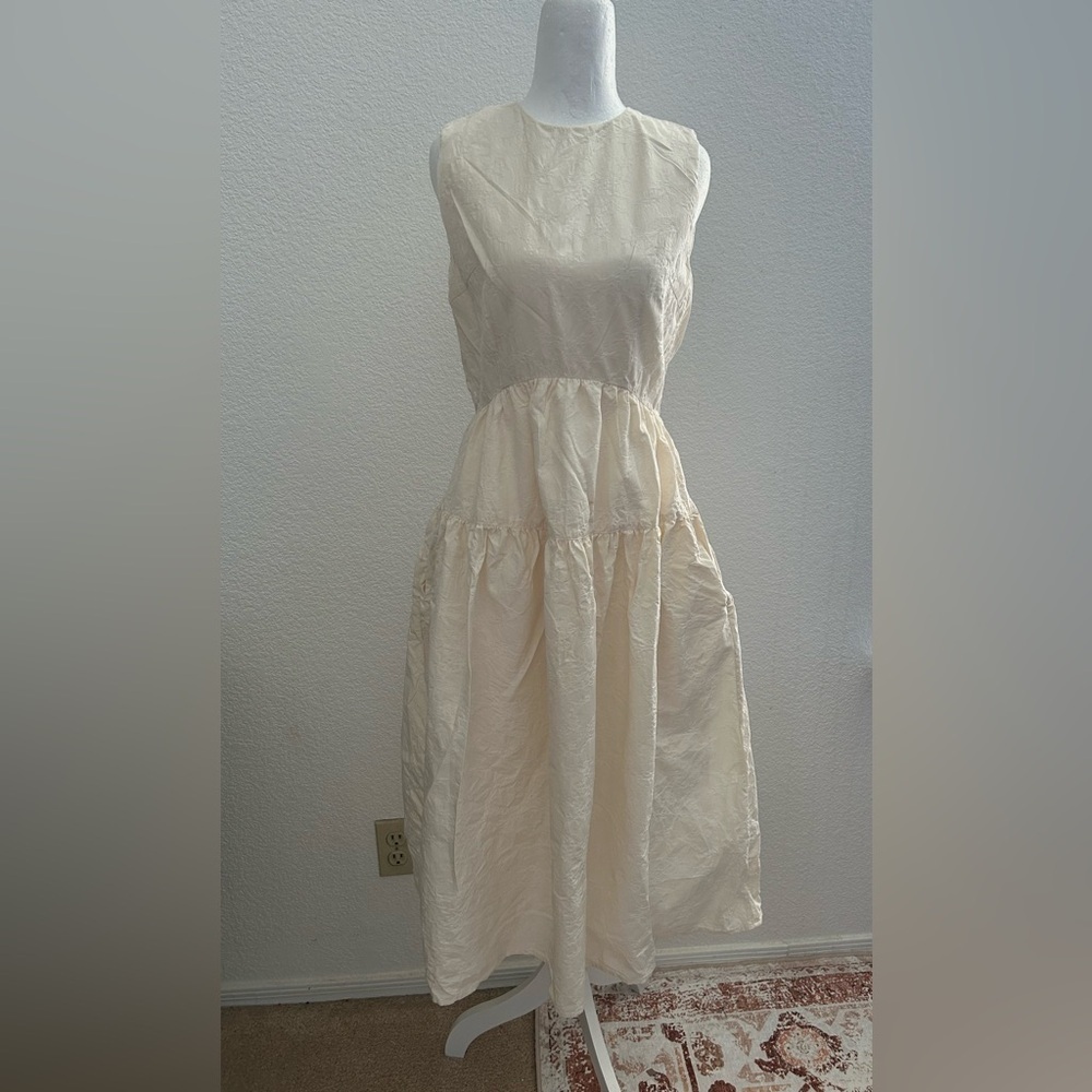 Unity Union White Sleeveless Dress